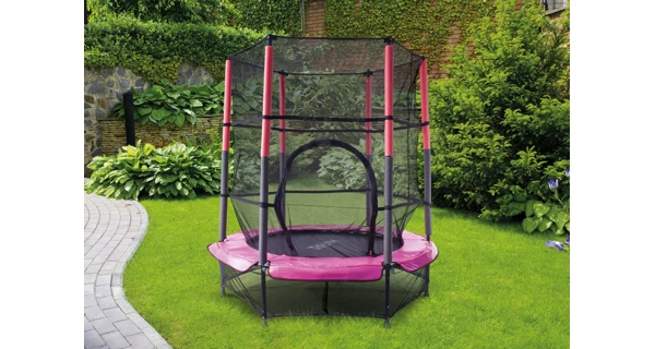 Trampolína Marimex Kids 140 cm růžová  + ochranná síť