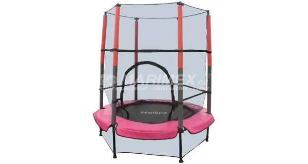 Trampolína Marimex Kids 140 cm růžová  + ochranná síť
