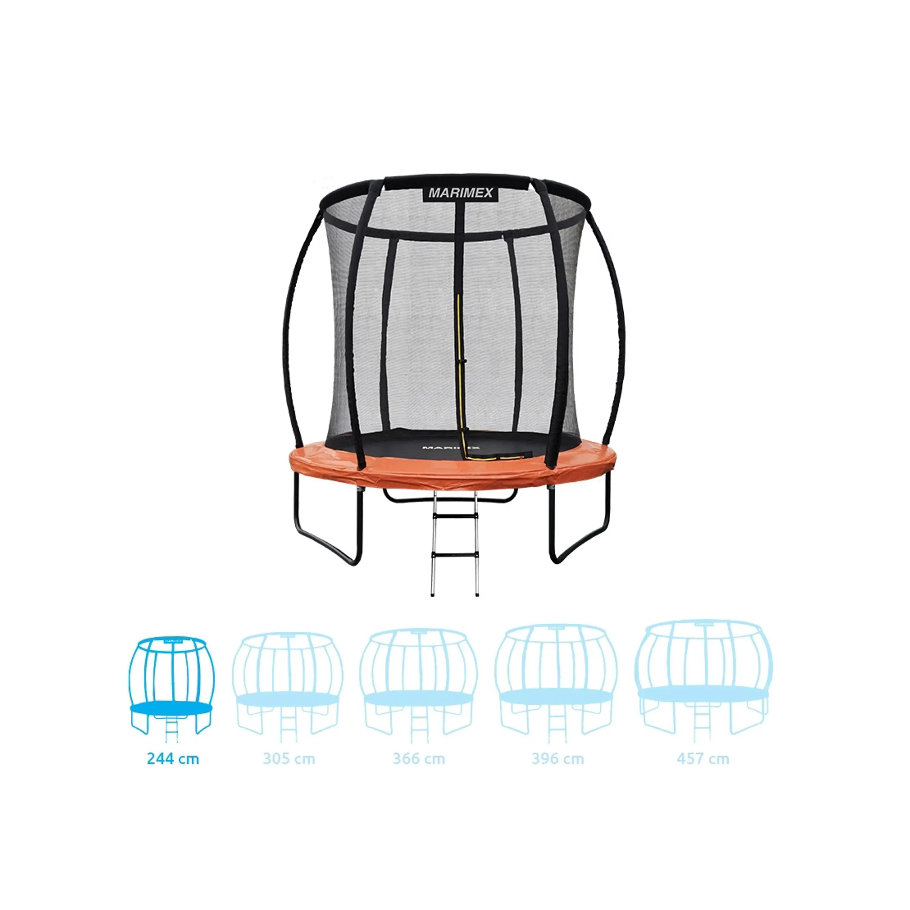 Marimex | Trampolína Marimex Premium 244 cm + vnitřní ochranná síť + schůdky ZDARMA | 19000103 Obrázek