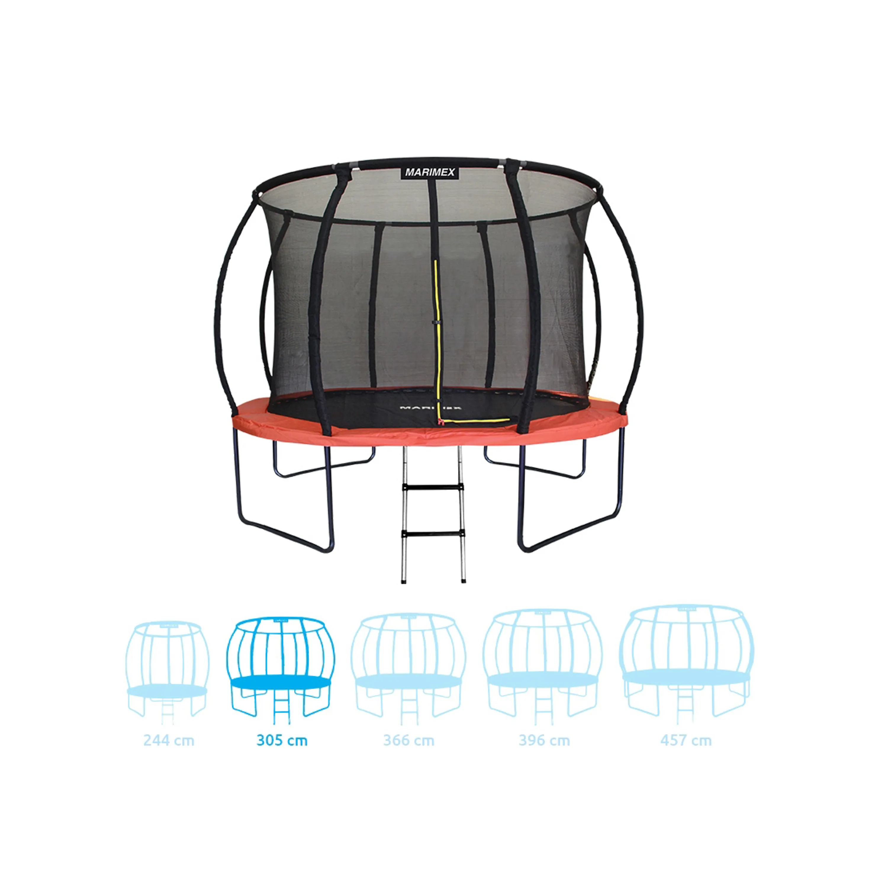 Marimex | Trampolína Marimex Premium 305 cm + vnitřní ochranná síť + schůdky ZDARMA | 19000111 Obrázek