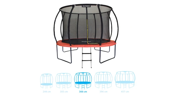 Trampolína Marimex Premium 366 cm + vnitřní ochranná síť + schůdky ZDARMA