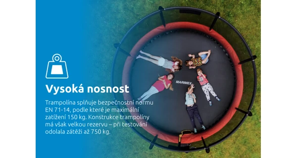 Trampolína Marimex Premium 396 cm + vnitřní ochranná síť + schůdky ZDARMA (poškozený obal)