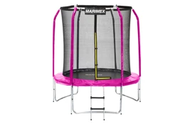 Trampolína Marimex Standard 183 cm růžová + vnitřní ochranná síť + schůdky ZDARMA