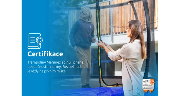 Trampolína Marimex Standard 183 cm + vnitřní ochranná síť + schůdky ZDARMA