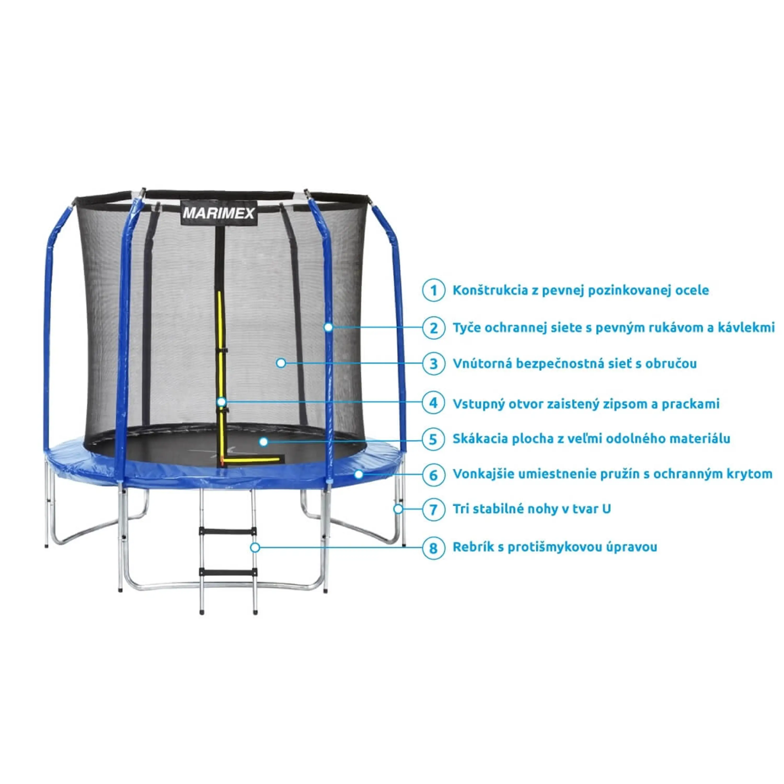 Marimex Standard 183 cm + vnitřní ochranná síť + žebřík Obrázek