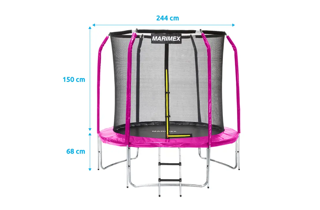 Marimex Standard 244 cm + vnitřní ochranná síť + žebřík