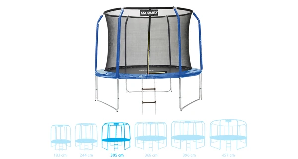 Trampolína Marimex Standard 305 cm + vnitřní ochranná síť + schůdky ZDARMA