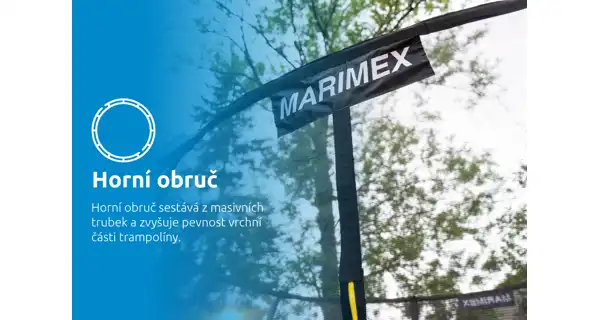 Trampolína Marimex Standard 366 cm + vnitřní ochranná síť + schůdky ZDARMA