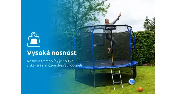 Trampolína Marimex Standard 366 cm + vnitřní ochranná síť + schůdky ZDARMA