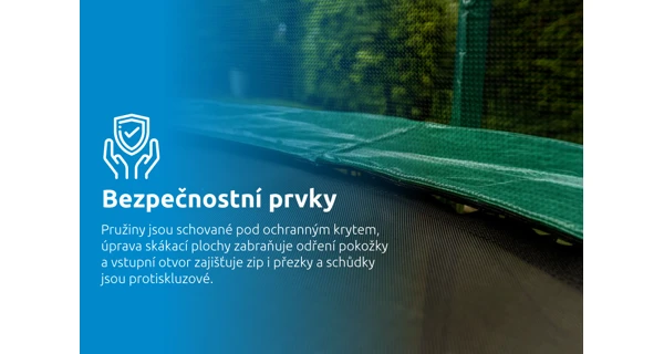 Trampolína Marimex Standard 366 cm zelená + vnitřní ochranná síť + schůdky ZDARMA