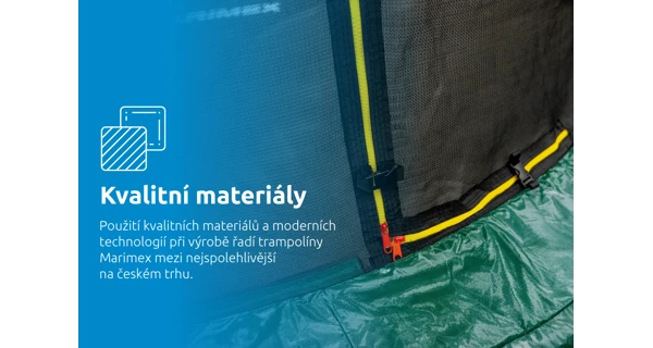 Trampolína Marimex Standard 366 cm zelená + vnitřní ochranná síť + schůdky ZDARMA