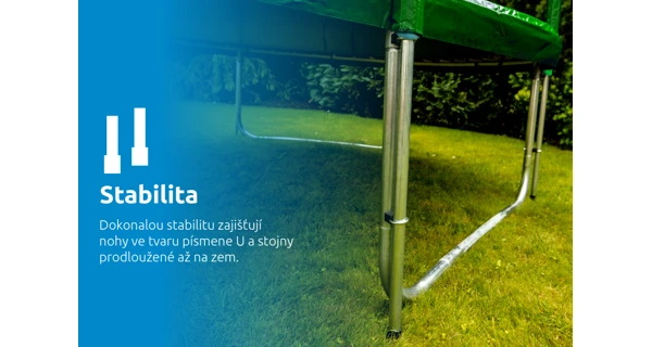 Trampolína Marimex Standard 366 cm zelená + vnitřní ochranná síť + schůdky ZDARMA