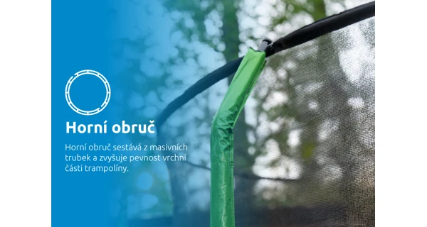 Trampolína Marimex Standard 366 cm zelená + vnitřní ochranná síť + schůdky ZDARMA