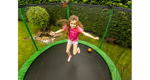 Trampolína Marimex Standard 366 cm zelená + vnitřní ochranná síť + schůdky ZDARMA