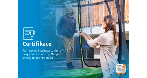 Trampolína Marimex Standard 366 cm zelená + vnitřní ochranná síť + schůdky ZDARMA