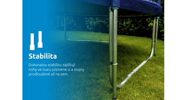 Trampolína Marimex Standard 396 cm + vnitřní ochranná síť + žebřík ZDARMA