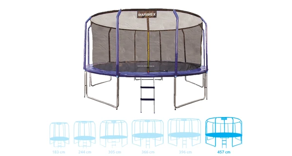 Trampolína Marimex Standard 457 cm + vnitřní ochranná síť + žebřík ZDARMA