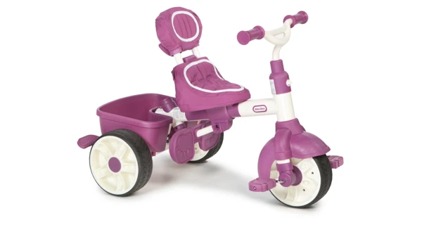 Tříkolka 4v1 Sport - růžová/bílá