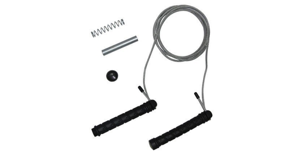 Tunturi švihadlo s ocelovým lankem kryté PVC, přídavné závaží 2x100g, délka 280cm