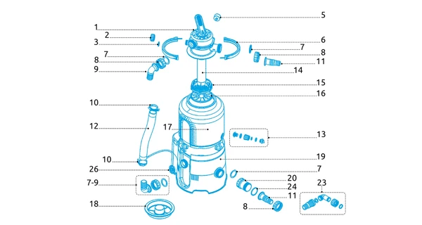 Tvarové těsnění pro filtrace ProStar Plus 2, 4, 6 a ProStar 2000, 4000 a 6000