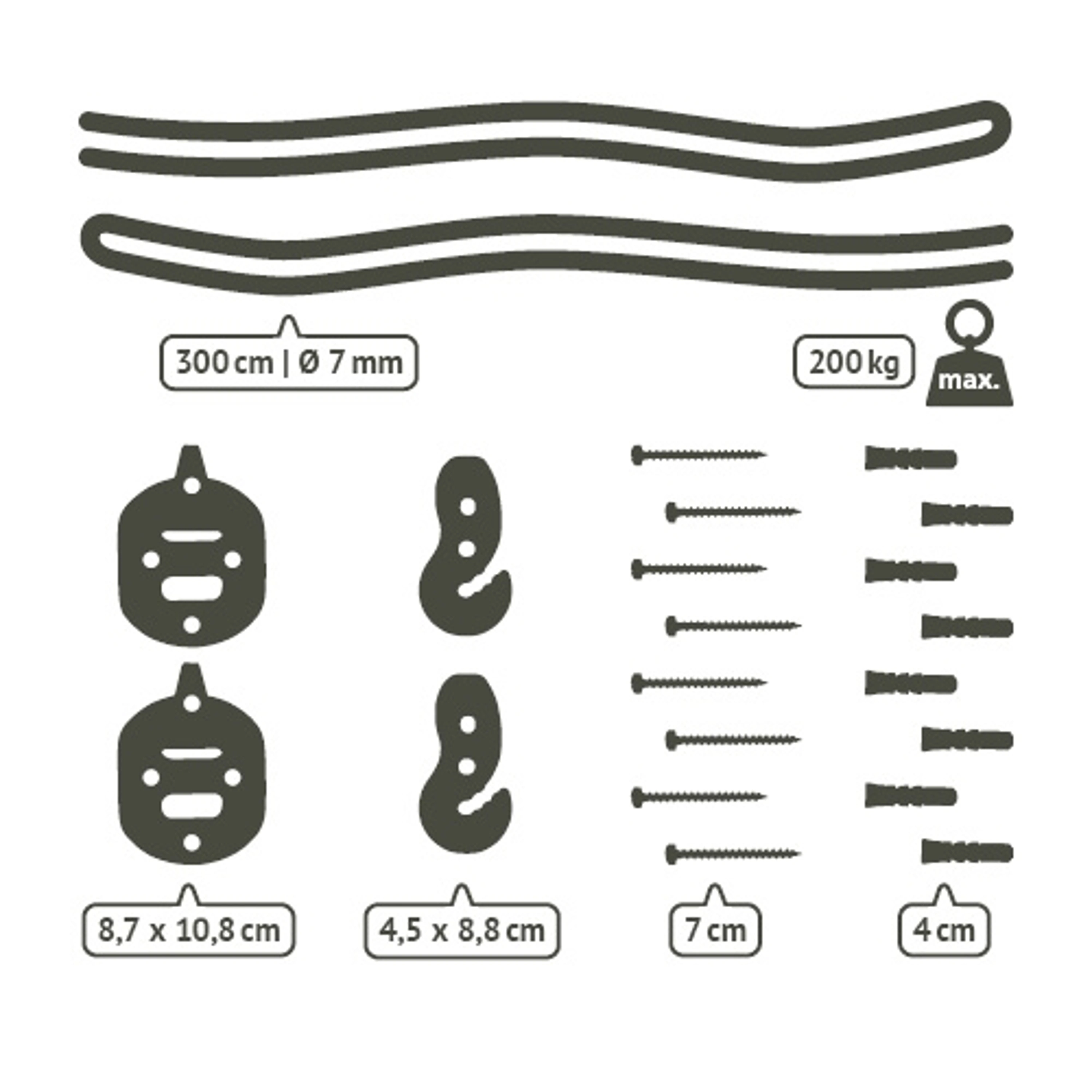 La Siesta Casamount erná Uchycení houpací sedačky či vaku UNI Obrázek