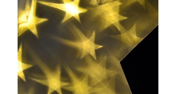 Vánoční hvězda 20 LED - teplá bílá