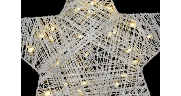 Vánoční hvězda 30 LED - teplá bílá