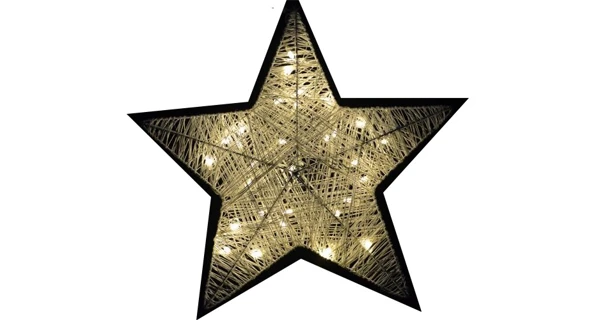 Vánoční hvězda 30 LED - teplá bílá