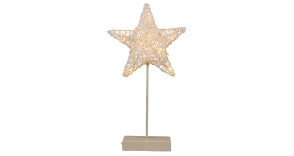 Vánoční hvězda stojící 10 LED - zlatá