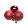 Vánoční koule 4 cm - červená