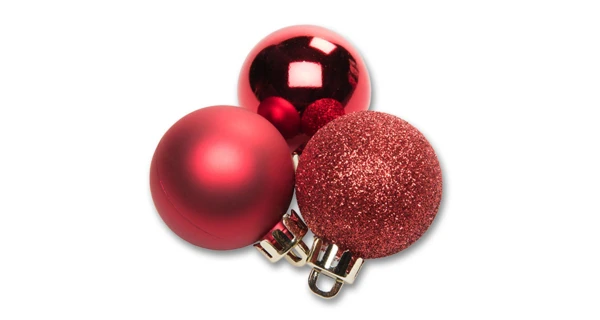 Vánoční koule 4 cm - červená