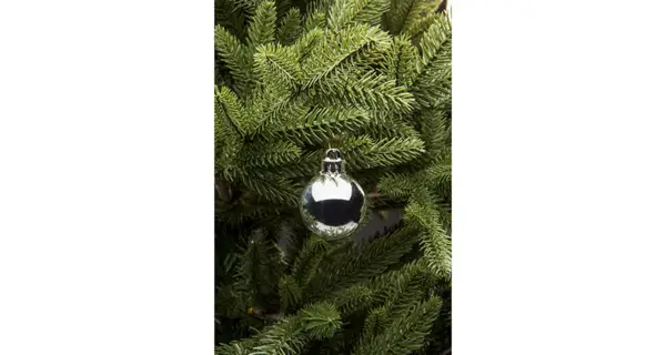 Vánoční koule 4 cm - stříbrná