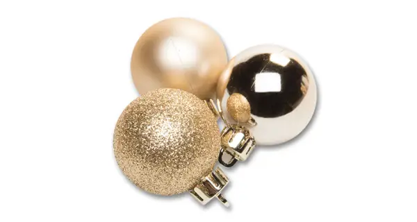 Vánoční koule 4 cm - zlatá