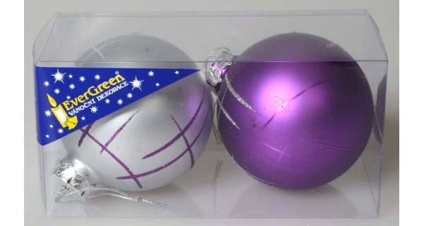 Vánoční koule 8 cm, sada 3