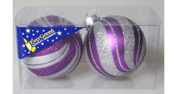 Vánoční koule 8 cm, sada 4