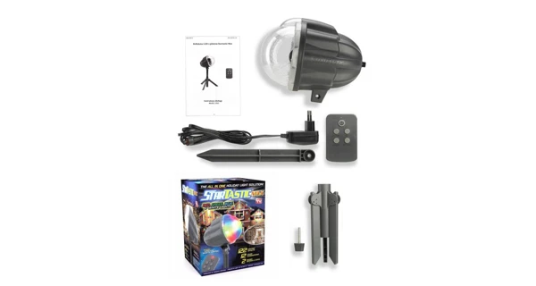 Vánoční laserový projektor - 4 barvy, 122 efektů, 132 m2