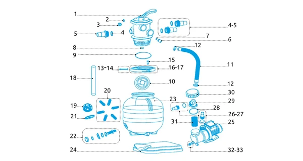 Nákres filtrace Prostar Profi 6