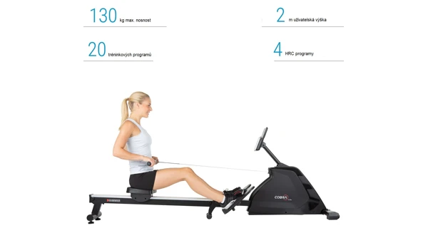 Veslařský trenažér HAMMER Rower Cobra XTR Plus II