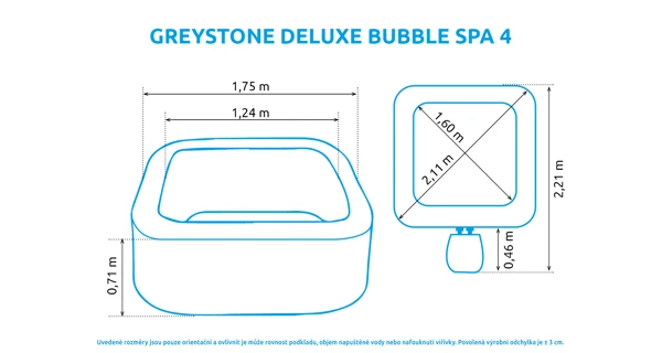 Vířivý bazén Greystone Deluxe Bubble Spa 4