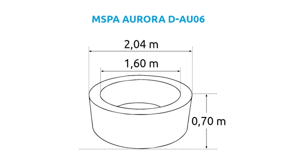 Vířivý bazén MSPA Aurora D-AU06