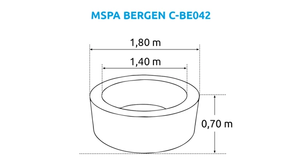 Vířivý bazén MSPA Bergen C-BE042 (Poškozený obal)