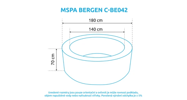 Vířivý bazén MSPA Bergen C-BE042 (zánovní)
