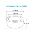 Vířivý bazén MSPA Carlton M-CA061