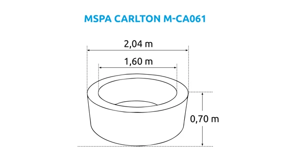 Vířivý bazén MSPA Carlton M-CA061 + výhodná sada příslušenství