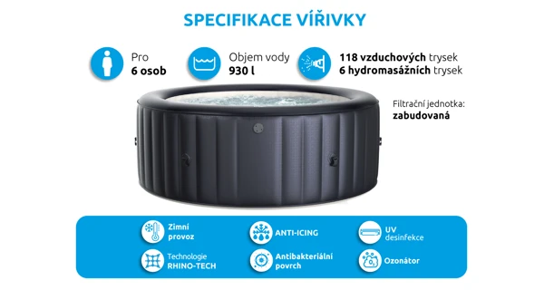 Vířivý bazén MSPA Carlton M-CA062 (poškozený obal)