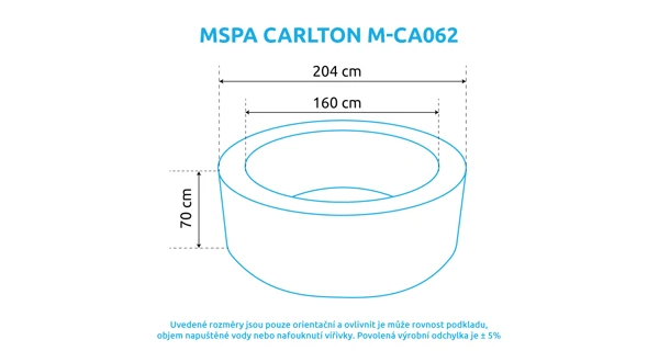 Vířivý bazén MSPA Carlton M-CA062 (poškozený obal)