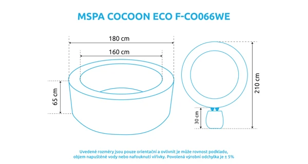 Vířivý bazén MSPA Cocoon ECO F-CO066WE
