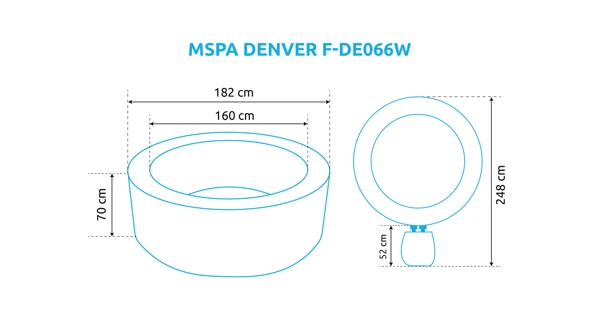 Vířivý bazén MSPA Denver F-DE066W