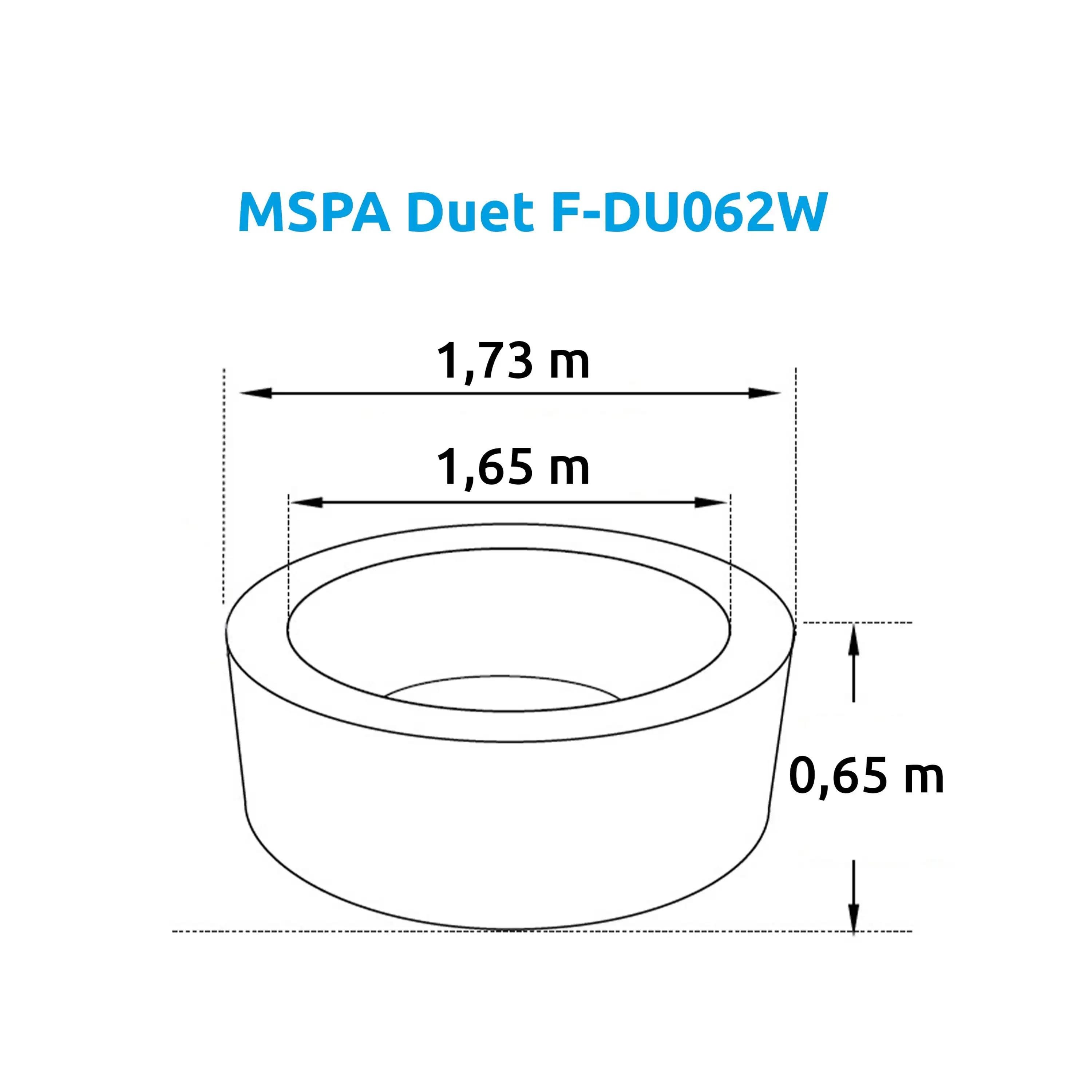 Mspa | Vířivý bazén MSPA Duet F-DU062W | 11400273 Obrázek
