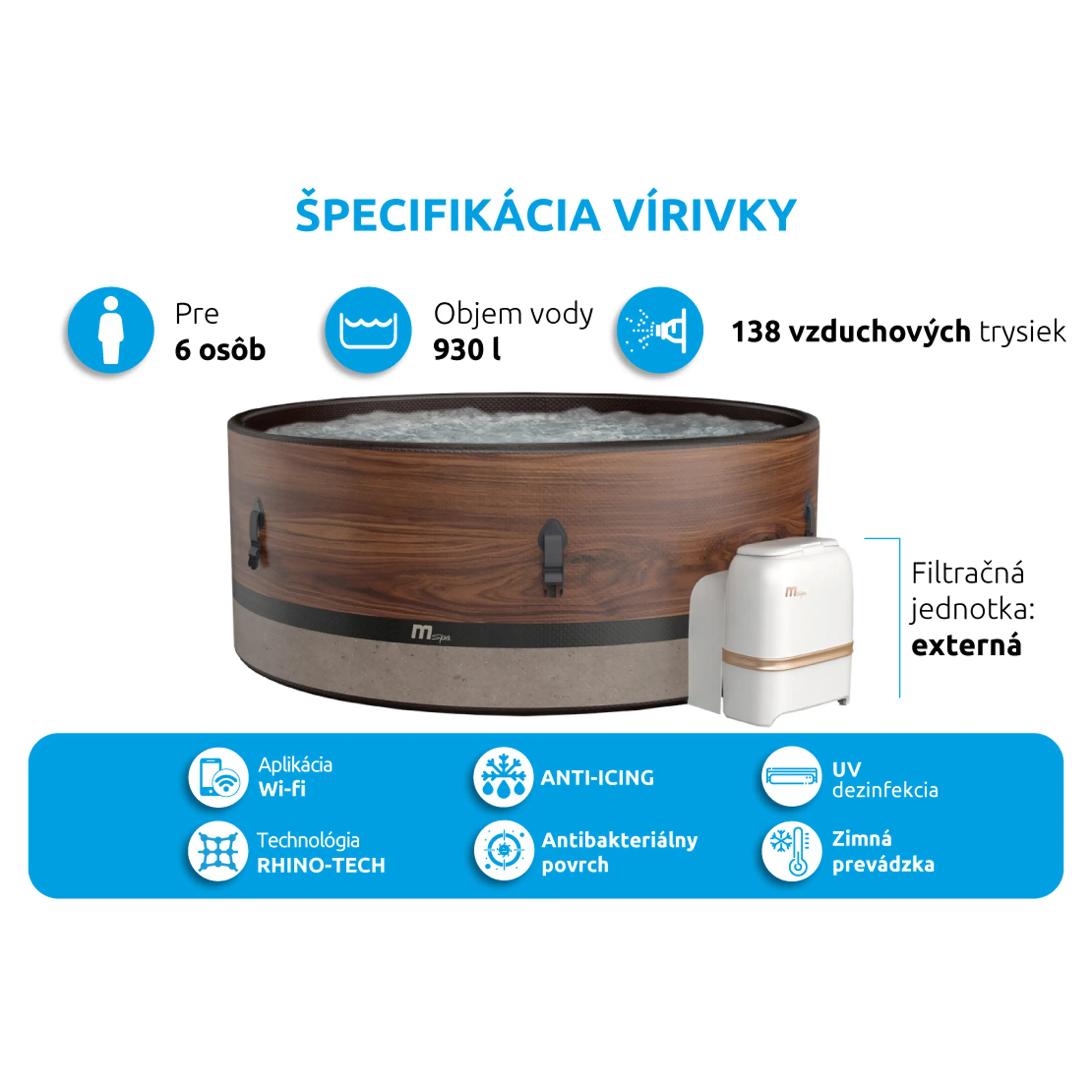 Mspa | Vířivý bazén MSPA Duet F-DU062W | 11400273 Obrázek